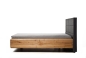 Preview: orig. BOXSPRING Designerbett modern aus Holz 200x200